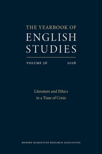 Literature and Ethics in a Time of Crisis: Yearbook of English Studies 56 cover