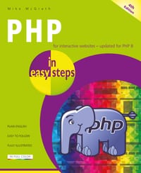 PHP in Easy Steps: Updated for PHP 8 cover
