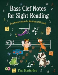 Bass Clef Notes for Sight-Reading: Easy Memory Hacks for Musicians of All Levels cover