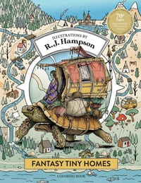 Fantasy Tiny Homes Coloring Book cover