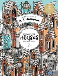 Steampunk Houses 2 Coloring Book cover