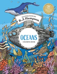 Oceans Coloring Book cover
