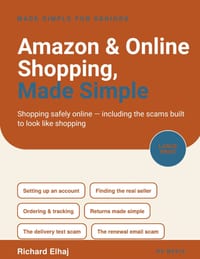 Amazon & Online Shopping, Made Simple: Shopping Safely Online for Seniors cover