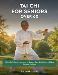 Tai Chi for Seniors Over 60: 10-Min Daily Gentle Movements for Balance, Calm & Mobility in a 28-Day Illustrated Challenge cover