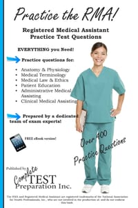 Practice the RMA! Registered Medical Assistant Practice Test Questions cover