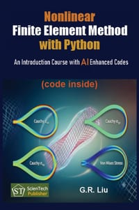 Nonlinear Finite Element Method with Python: An Introduction Course with AI Enhanced Codes cover