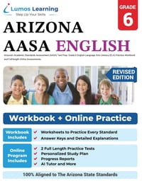 Arizona's Academic Standards Assessment (AASA) Test Prep: Arizona Test Study Guide cover