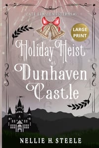 Holiday Heist at Dunhaven Castle Large Print: A Cate Kensie Mystery cover