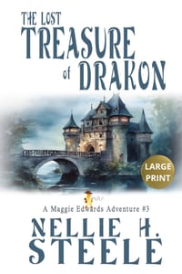 The Lost Treasure of Drakon Large Print cover