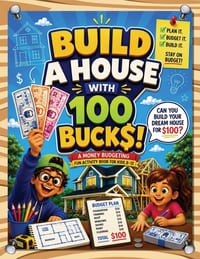 Build A House With 100 Bucks: A Money Budgeting Fun Activity Book For Kids 8-12 cover