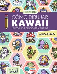 Cómo Dibujar Kawaii Unicornios, Dragones y Sirenas: 101 Dibujos Súper Monos para Aprender a Dibujar Criaturas Mágicas, Hadas, Magos, Castillos y Perso cover