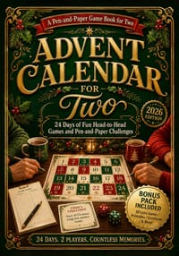 Advent Calendar for Two: 24 Days of Fun Head-to-Head Games and Pen-and-Paper Challenges cover