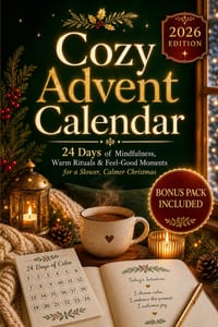 Cozy Advent Calendar: 24 Days of Mindfulness, Warm Rituals & Feel-Good Moments for a Slower, Calmer Christmas cover