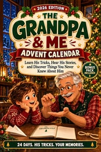 The Grandpa & Me Advent Calendar: Learn His Tricks, Hear His Stories, and Discover Things You Never Knew About Him cover