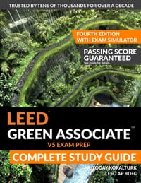 LEED Green Associate V5 Exam Prep Complete Study Guide (Fourth Edition) - With Exam Simulator cover