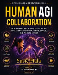 Human Agi Collaboration: How Humans and Advanced Artificial Intelligence can Think, Create, Decide and working Together cover