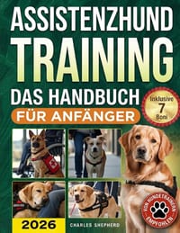 Assistenzhund-Training Das Handbuch für Anfänger: Aufgabentraining zu meistern, die Angst vor öffentlichen Orten zu überwinden und Unabhängigkeit zu e cover