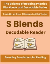 S Blends Decodable Reader: Science of Reading Aligned Decodable Stories for Beginning Consonant Blends (st, sp, sn, sm, sw, sk, sc) in Grade 1 and Gra cover