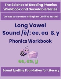 Long Vowel Sound /ē/: Science of Reading Aligned Spelling, Decoding & Fluency Practice for Grades 2-4 cover