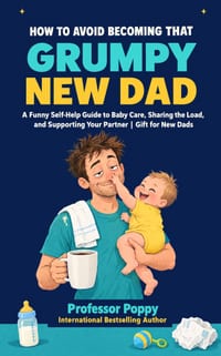 How to Avoid Becoming That Grumpy New Dad: A Funny Self-Help Guide to Baby Care, Sharing the Load, and Supporting Your Partner Gift for New Dads cover