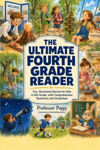 The Ultimate Fourth Grade Reader: Fun, Illustrated Stories for Kids in 4th Grade, with Comprehension Questions and Vocabulary cover