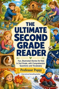 The Ultimate Second Grade Reader: Fun, Illustrated Stories for Kids in 2nd Grade, with Comprehension Questions and Vocabulary cover