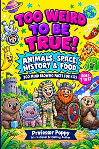 Too Weird to Be True! 300 Mind-Blowing Facts for Kids: Wild Science, Crazy Animals, Bizarre History, Space, Food, and Totally Real Trivia Ages 7-12 cover