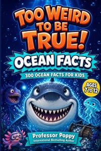 Too Weird to Be True! 300 Ocean Facts for Kids: Sharks, Deep-Sea Monsters, Glowing Creatures, Shipwrecks, and Mind-Blowing Sea Secrets Ages 7-12 cover