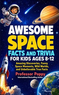 Awesome Space Facts and Trivia for Kids Ages 8-12: Amazing Discoveries, Funny Space Moments, Wild Worlds, and Unbelievable True Facts cover