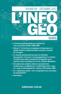 L'information géographique - n°4/2022 Varia: Varia cover