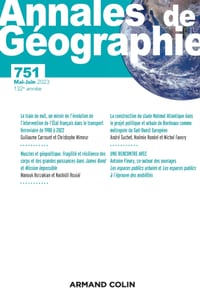 Annales de géographie - N°751 3/2023 cover