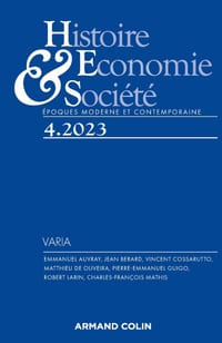 Histoire, Economie et Société 4/2023: Varia cover