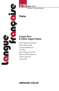 Langue française N°218 2/2023 cover