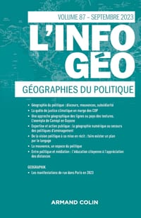 L'information géographique - n°3/2023 cover