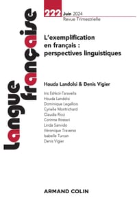 Langue française N°222 2/2024: L exemplification en français: perspectives linguistiques cover
