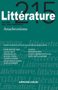 Littérature N°215 3/2023: Anachronisme cover