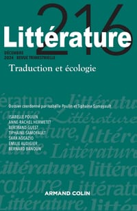 Littérature N°216 4/2023: Traduction et écologie cover