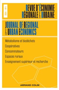 Revue d'économie régionale et urbaine N°4/2024 cover