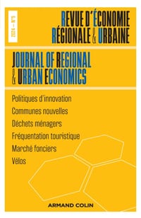 Revue d'économie régionale et urbaine N°5/2024: Varia cover