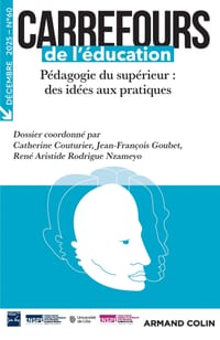 Carrefours de l'éducation n°60 (2/2025): Pédagogie du supérieur: des idées aux pratiques cover