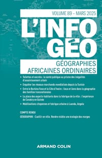 L'information géographique - n°1/2025: Géographies africaines ordinaires cover