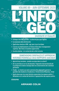L'information géographique - n°2-3/2025: Diversité et égalité/Dimension spatiale et approche intersectionnelle des rapports sociaux cover