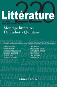Littérature N°220 4/2025: Montage littéraire. De Cadiot à Quintane cover