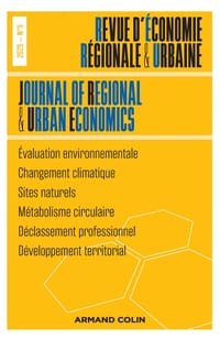Revue d'économie régionale et urbaine N°5/2025: Varia cover