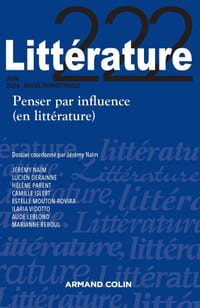 Littérature N°222 2/2026: Penser par influence (en littérature) cover