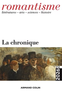 Romantisme N°212 2/2026: La chronique cover