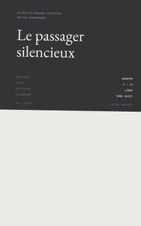 Le passager silencieux: L'intelligence artificielle et la fuite en avant du mental cover