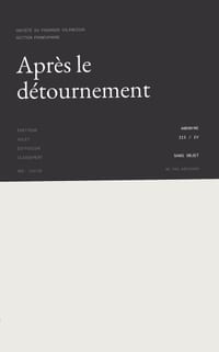 Apr�s le d�tournement cover
