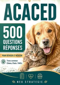ACACED 500 Questions réponses: Tronc commun Chiens, Chats, NACs cover