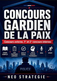 Concours gardien de la paix: Cours complet - cas pratiques corrigés - QCM + fiches - tests psychotechniques - Oral - Sport cover